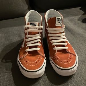 Burnt Orange High Top Vans